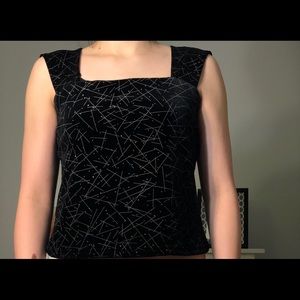 80’s vibe crop top